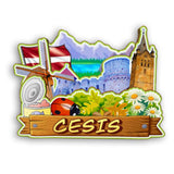 Refrigerator Magnet for Cesis Latvia  2492