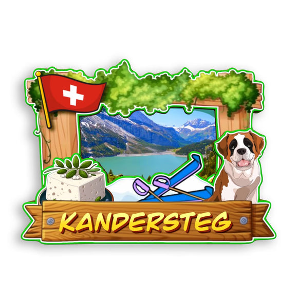 Refrigerator Magnet for Kandersteg Switzerland  2057