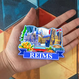 Refrigerator Magnet for Reims France  1352