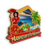 Kühlschrankmagnet für die Insel Lanzarote, Spanien 1423