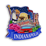 Refrigerator Magnet for Indianapolis Indiana USA  934