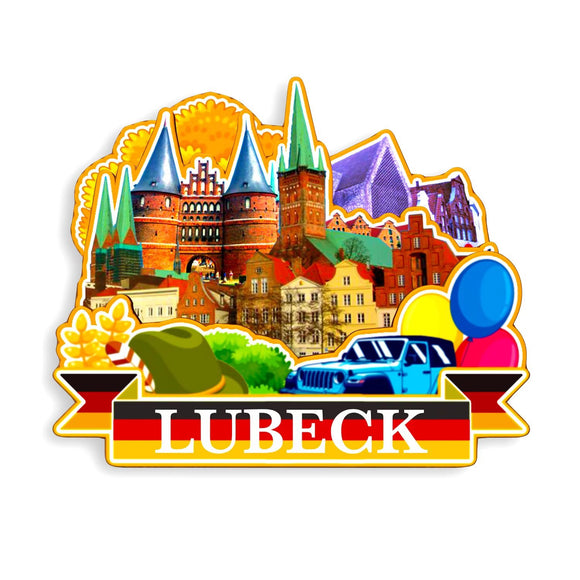 Kühlschrankmagnet für Lübeck, Deutschland 1212