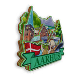 Refrigerator Magnet for Aarhus Denmark  2069