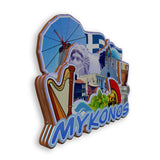 Refrigerator Magnet for Mykonos Greece  1710