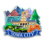 Refrigerator Magnet for Iowa City Iowa USA  941