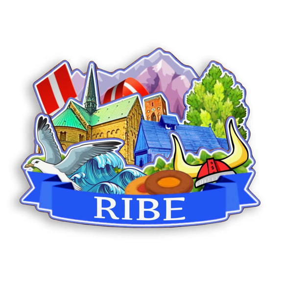Refrigerator Magnet for Ribe Denmark  2073