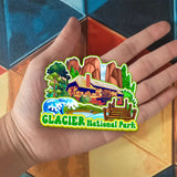 Магнит на холодильник для Национального парка Глейшер, Монтана, США, 1033