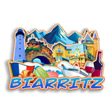 Refrigerator Magnet for Biarrizt France  2616