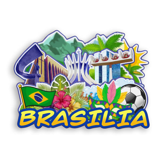 Refrigerator Magnet for Brasilia Brazil  1921