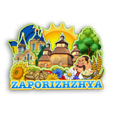 Refrigerator Magnet for Zaporizhzhya Ukraine  2403