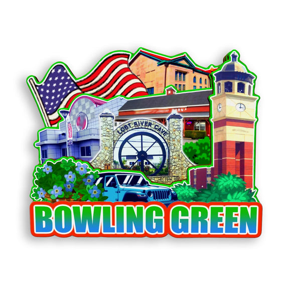Refrigerator Magnet for Bowling Green Kentucky USA  958