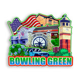 Kühlschrankmagnet für Bowling Green Kentucky USA 958