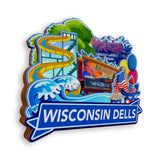 Магнит на холодильник для Wisconsin Dells, Wisconsin USA 918