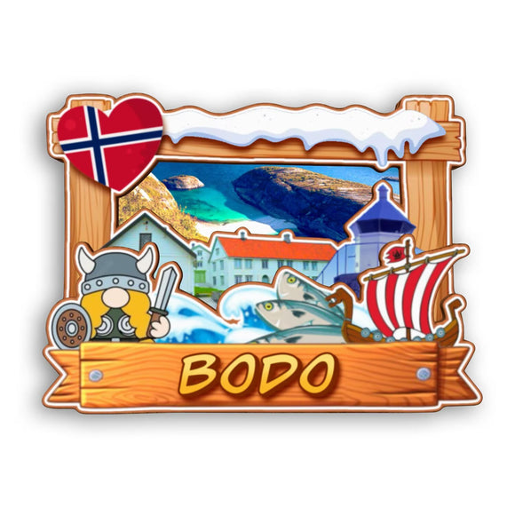 Refrigerator Magnet for Bodo Norway  2283