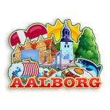 Refrigerator Magnet for Aalborg Denmark  2074
