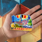 Refrigerator Magnet for Hamburg Germany  1173