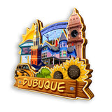 Kühlschrankmagnet für Dubuque Iowa USA 945