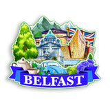 Refrigerator Magnet for Belfast UK  1453