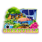 Refrigerator Magnet for Greenville South Carolina USA  1130