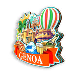 Kühlschrankmagnet für Genua, Italien 1280