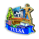 Refrigerator Magnet for Tulsa Oklahoma USA  1104
