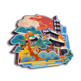 Магнит на холодильник для храма Цзимин, Нанкин, Цзянсу, Китай 89