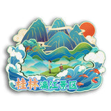 Refrigerator Magnet for Li River Scenic Area, Guilin, Guangxi, China  26