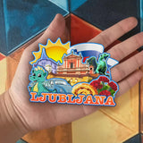 Refrigerator Magnet for Ljubljana Slovenia  2355