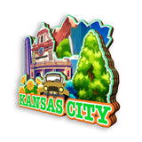 Refrigerator Magnet for Kansas City Missouri USA  1019