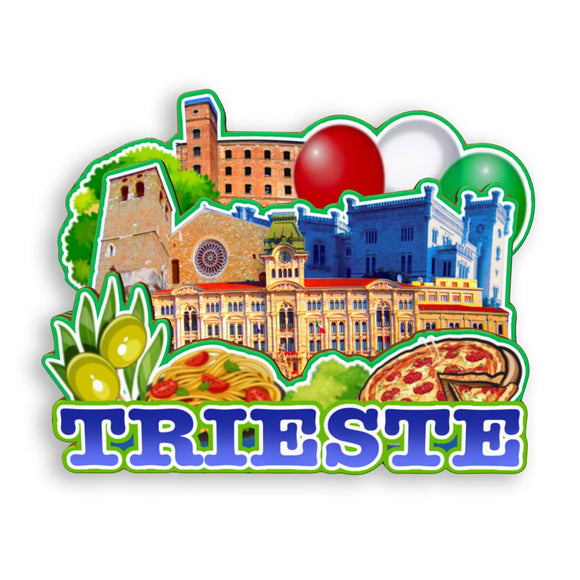 Refrigerator Magnet for Trieste Italy  1291