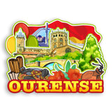 Refrigerator Magnet for Ourense Spain  1551