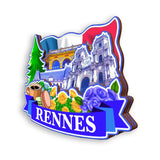Refrigerator Magnet for Rennes France  1325