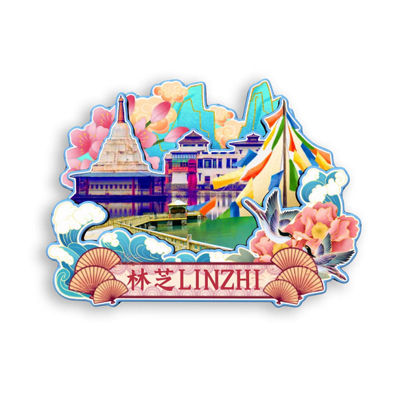 Магнит на холодильник для Линчжи, Тибет, Китай 447