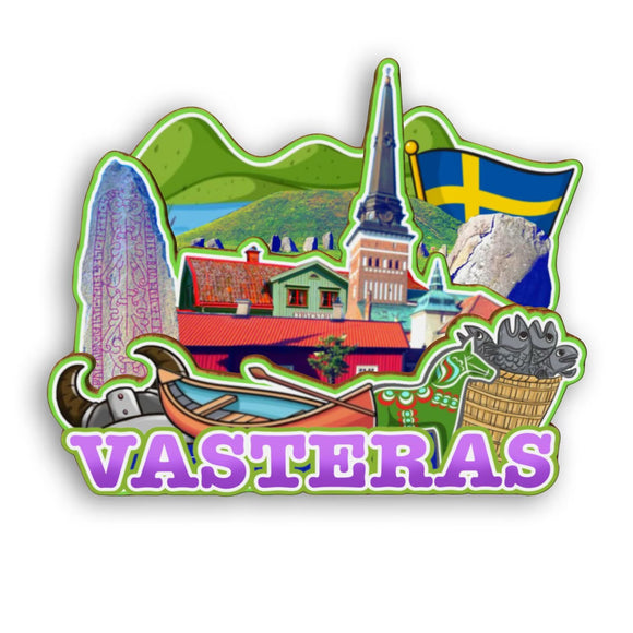 Refrigerator Magnet for Vasteras Sweden  2178