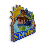 Refrigerator Magnet for Skiathos Greece  1754