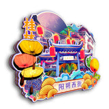 Refrigerator Magnet for Yangshuo West Street, Guilin, Guangxi, China  19