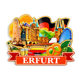 Refrigerator Magnet for Erfurt Germany  1244