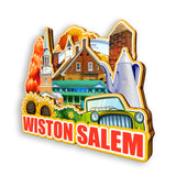 Refrigerator Magnet for Winston-Salem North Carolina USA  1095