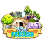 Refrigerator Magnet for Fresno California USA  234