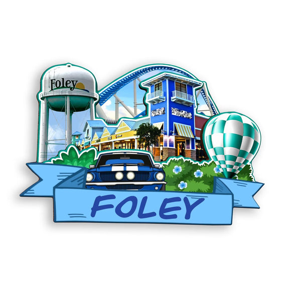 Kühlschrankmagnet für Foley Alabama USA 365