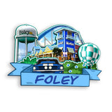 Kühlschrankmagnet für Foley Alabama USA 365