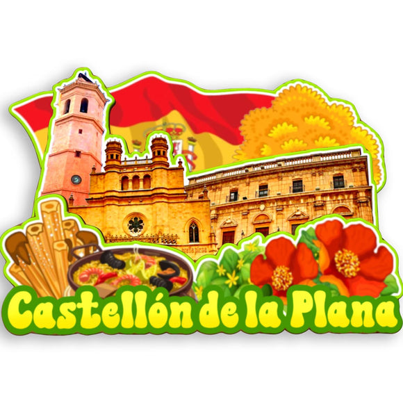 Refrigerator Magnet for Castello de la plana Spain  1575