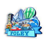 Kühlschrankmagnet für Foley Alabama USA 364