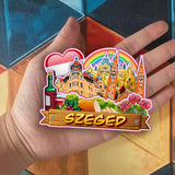 Refrigerator Magnet for Szeged Hungary  2157