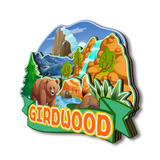 Магнит на холодильник для Girdwood Alaska USA 164