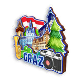 Kühlschrankmagnet für Graz Österreich 1587