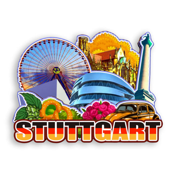 Refrigerator Magnet for Stuttgart Germany  1180