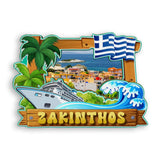 Refrigerator Magnet for Zakinthos Greece  1716