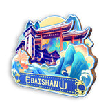 Refrigerator Magnet for Baishan, Jilin, China  728