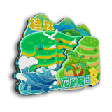 Refrigerator Magnet for Longji Rice Terraces, Guilin, Guangxi, China  17